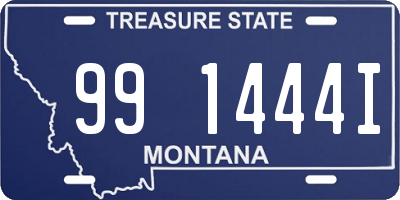 MT license plate 991444I