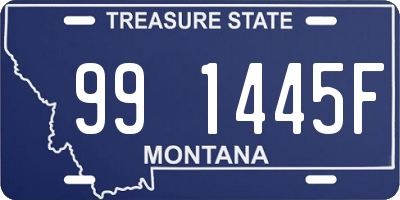 MT license plate 991445F