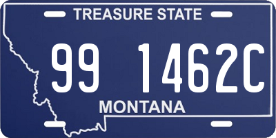 MT license plate 991462C