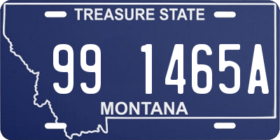 MT license plate 991465A