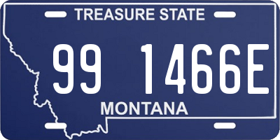 MT license plate 991466E