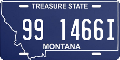 MT license plate 991466I