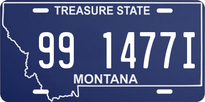 MT license plate 991477I