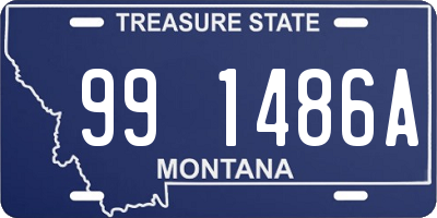 MT license plate 991486A