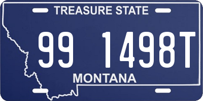 MT license plate 991498T