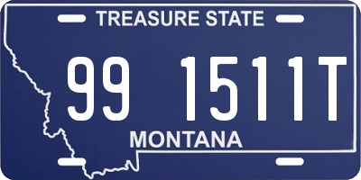 MT license plate 991511T