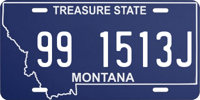 MT license plate 991513J