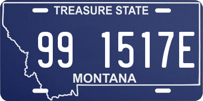 MT license plate 991517E