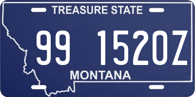 MT license plate 991520Z