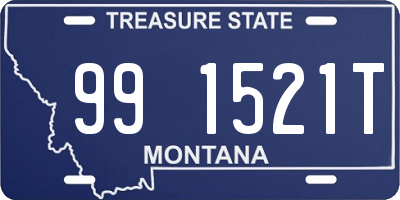 MT license plate 991521T