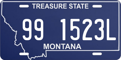 MT license plate 991523L