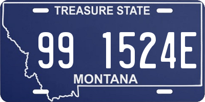 MT license plate 991524E