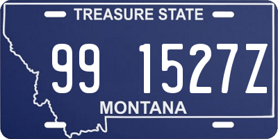 MT license plate 991527Z