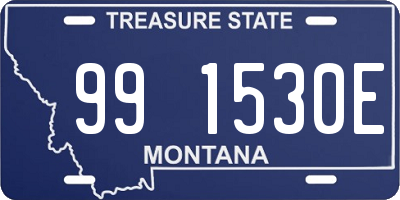 MT license plate 991530E