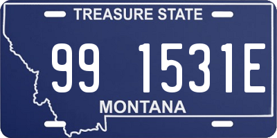 MT license plate 991531E