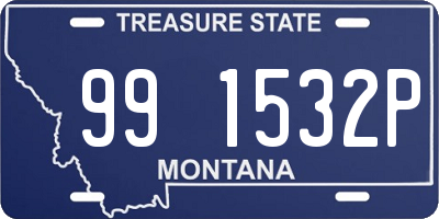 MT license plate 991532P