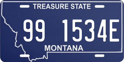 MT license plate 991534E