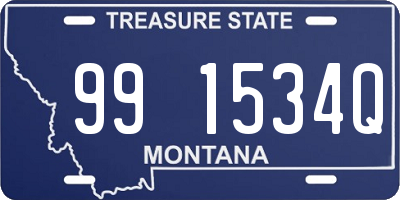 MT license plate 991534Q