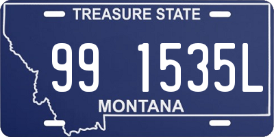 MT license plate 991535L