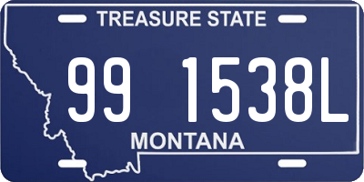 MT license plate 991538L