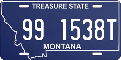 MT license plate 991538T