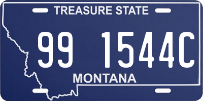 MT license plate 991544C