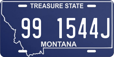 MT license plate 991544J