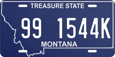 MT license plate 991544K