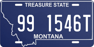 MT license plate 991546T