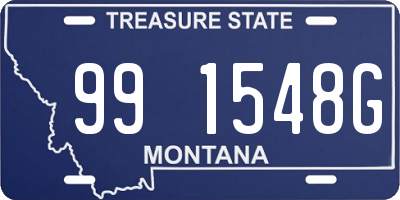 MT license plate 991548G