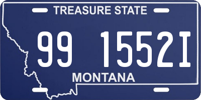 MT license plate 991552I