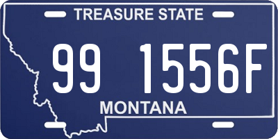 MT license plate 991556F