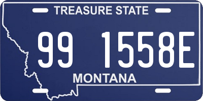 MT license plate 991558E