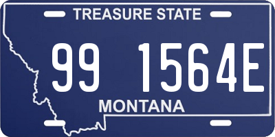 MT license plate 991564E