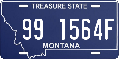 MT license plate 991564F