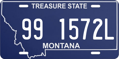 MT license plate 991572L