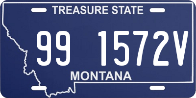 MT license plate 991572V