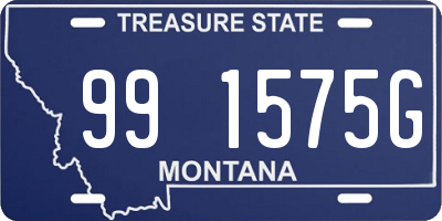 MT license plate 991575G