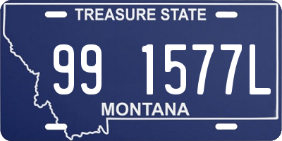 MT license plate 991577L