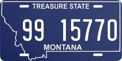 MT license plate 991577O