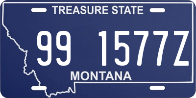 MT license plate 991577Z