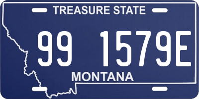 MT license plate 991579E