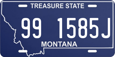 MT license plate 991585J