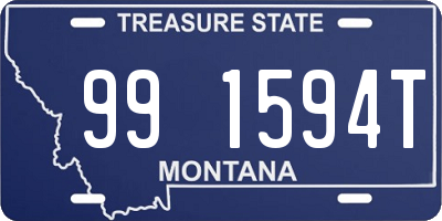 MT license plate 991594T