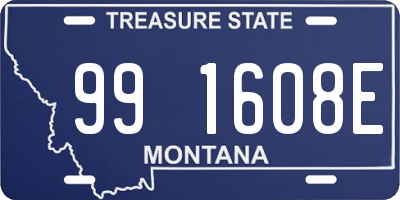 MT license plate 991608E