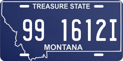 MT license plate 991612I