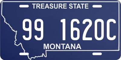 MT license plate 991620C