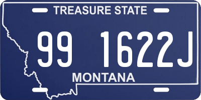 MT license plate 991622J