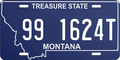 MT license plate 991624T