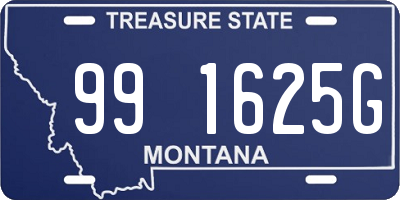 MT license plate 991625G